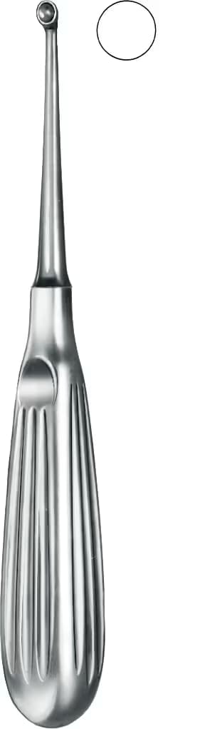 KEMIK KURETI BRUNS 16,5CM FIG.1 6MM