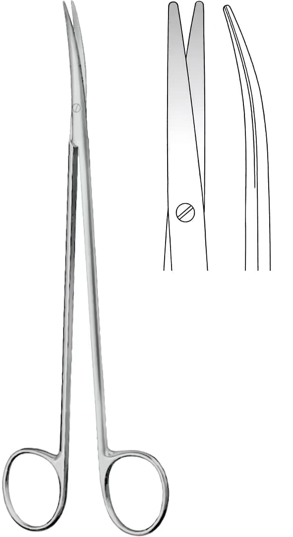 MAKAS METZENBAUM İNCE 18CM EĞRİ K/K