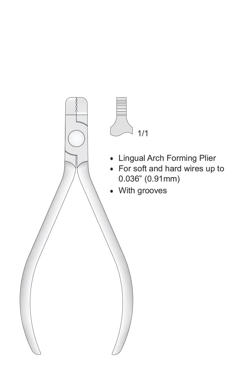 Lingual Arch Şekillendirme Pensesi 125Mm