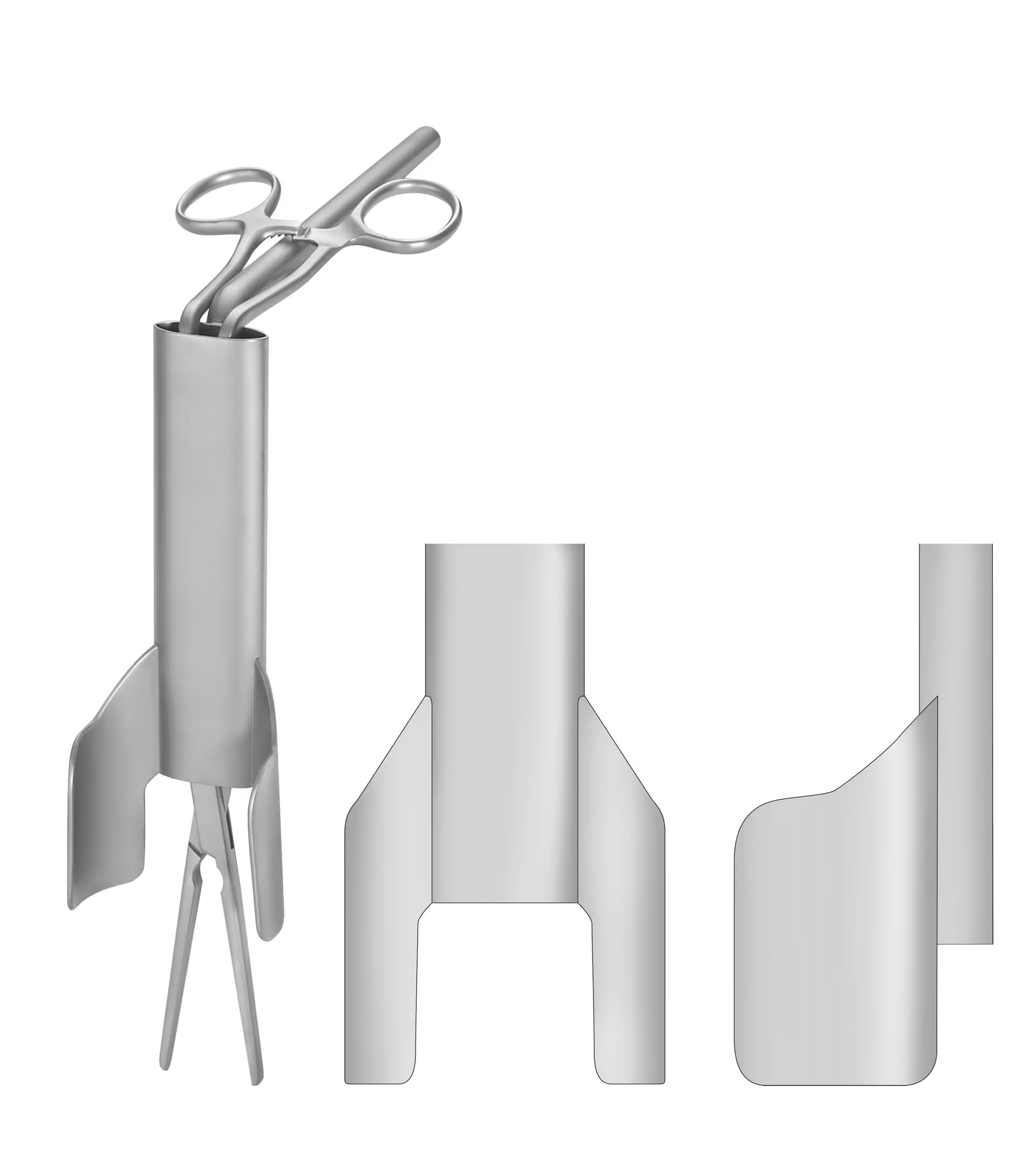 VASKULAR EKARTOR ZEITLIN SAPSIZ-KLEMPLİ 65X35X35mm/200X160X30X55mm