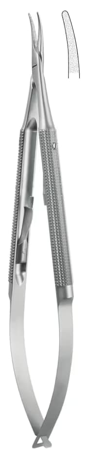 Portegü Mikro kilitli yuvarlak sap 1,2mm 25cm eğri elmas püskürtme