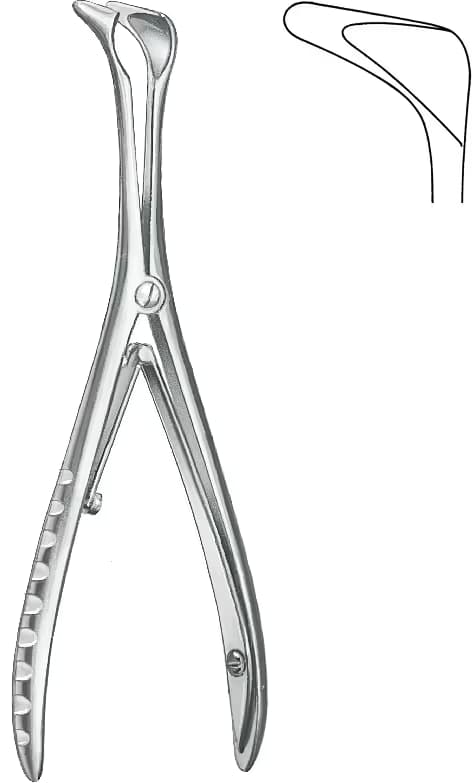 BURUN SPEKULUMU TIECK-HALLE 13,5CM FIG.1