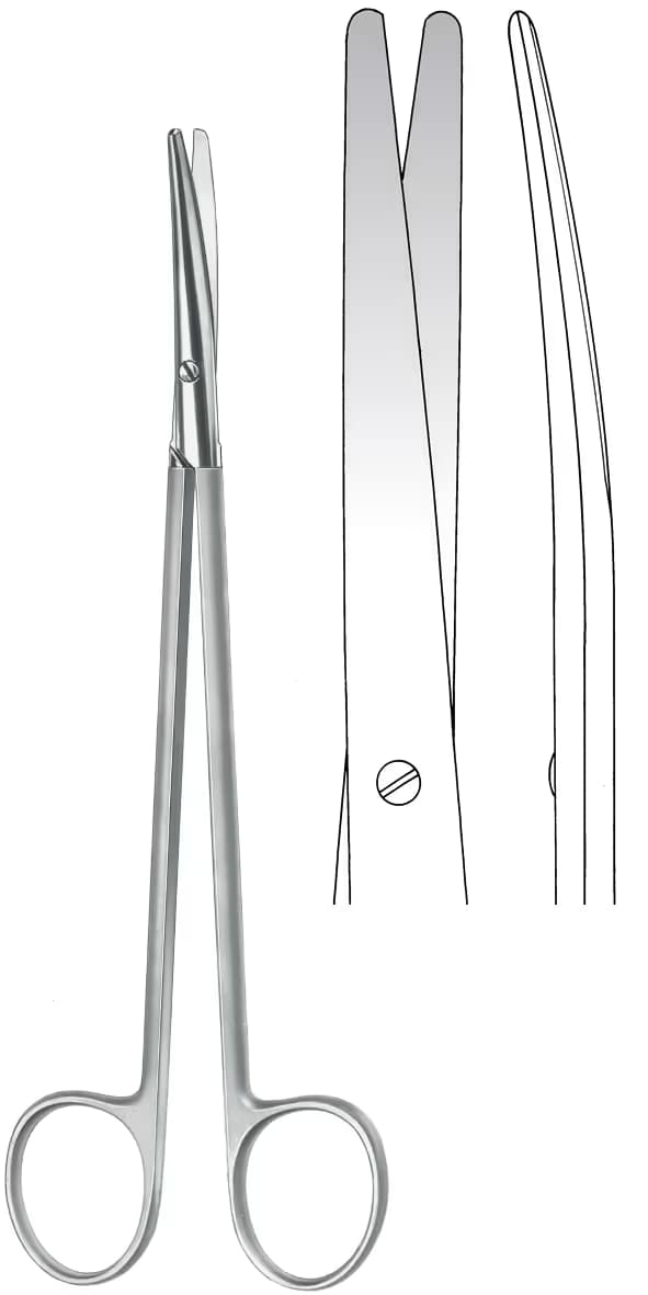 MAKAS METZENBAUM SUPER KESICI 25CM EĞRİ