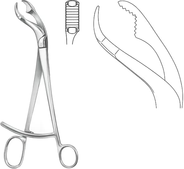 KEMİK KLEMPİ MERKEZ VİDALI VERBRUGGE 27CM 12MM