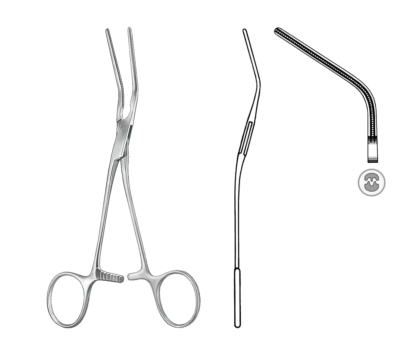 ATRAVMATIK VASKULER KLEMP COOLEY 15,5CM 60 DERECE 30MM
