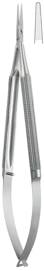 Portegü Mikro kilitsiz yuvarlak sap 1,2mm 23cm düz elmas püskürtme