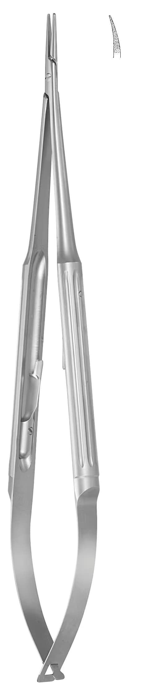 Portegü Mikro IGLHAUT kilitli düz sap 0,70mm 18cm eğri