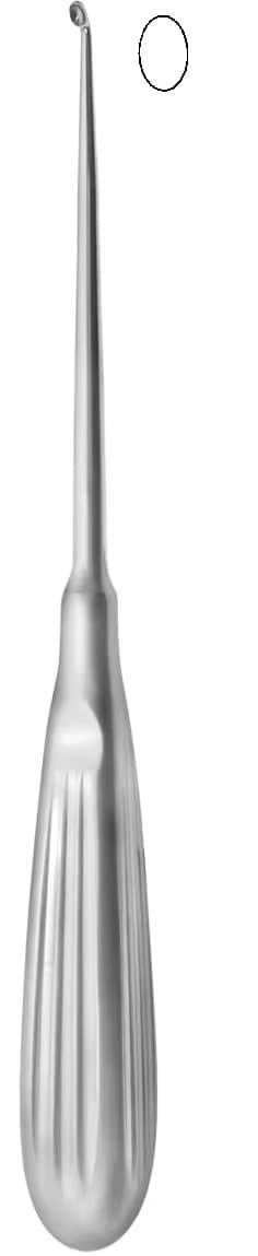 KEMIK KURETI DAUBENSPECK 20CM FIG.00 4,4MM