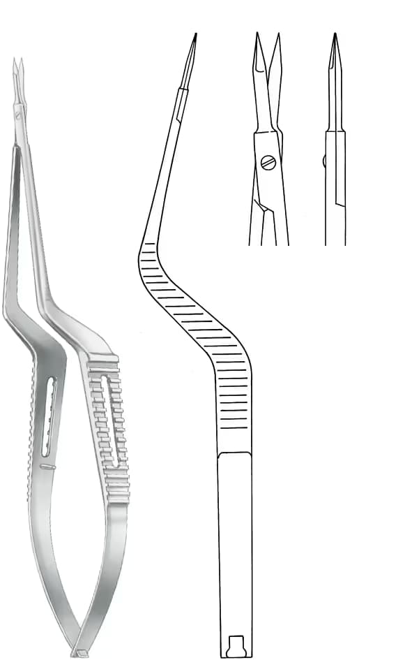 MİKRO MAKAS BAYONET VANNAS 15,5cm DÜZ