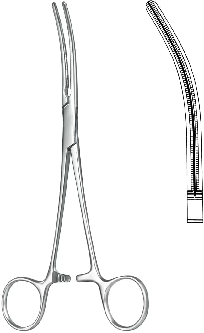 ATRAVMATIK KLEMP PEAN 20CM EĞRİ