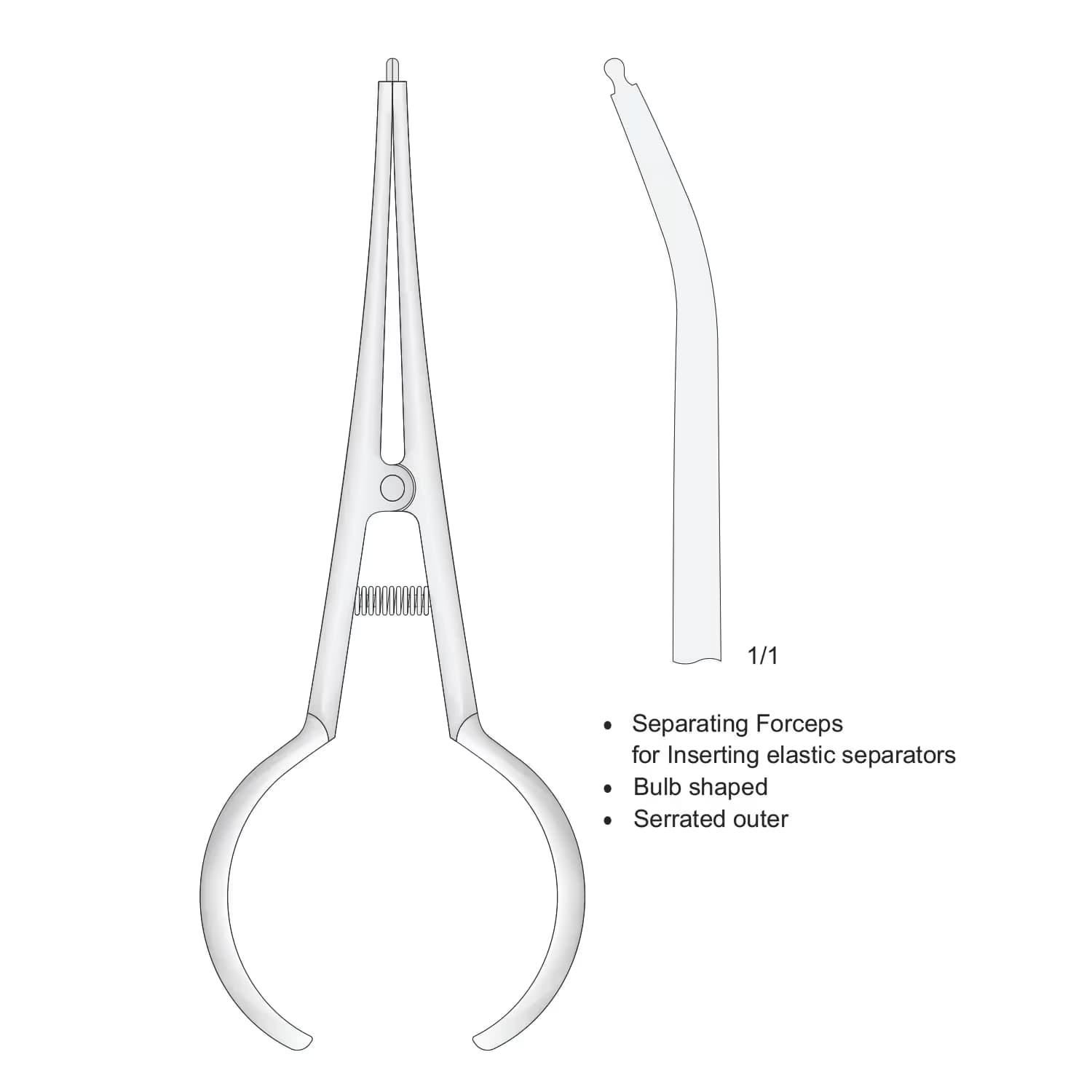 Forseps Ayırıcı 170Mm