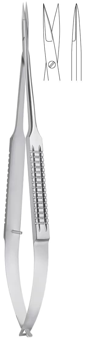 MİKRO MAKAS DÜZ SAP 18cm TIRTIKLI AĞIZ DÜZ