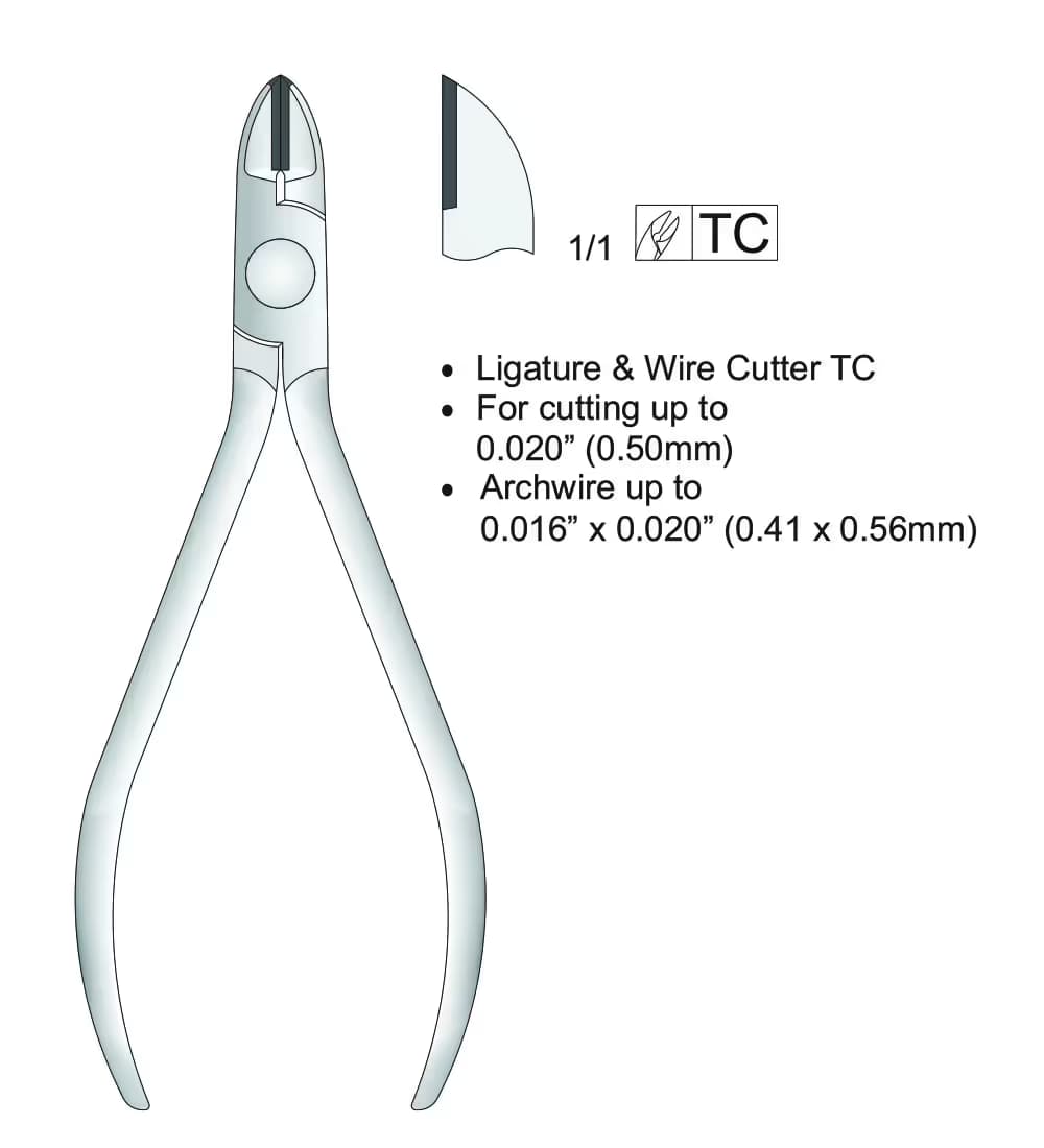 Tc Ligatür Ve Tel Kesici Sert Ve Yumuşak Teller İçin 120Mm 0,50Mm