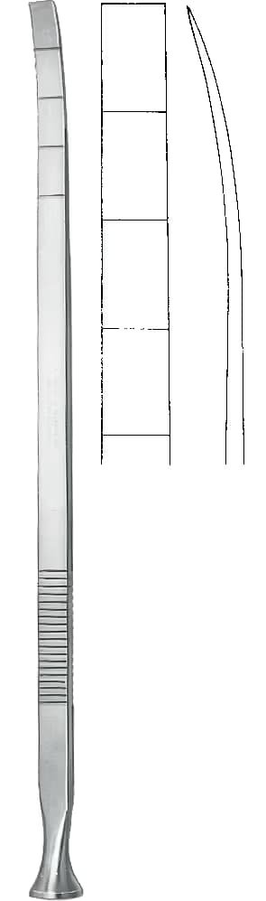 EPKER OSTEOTOM 18cm 6x1,2mm EĞRİ