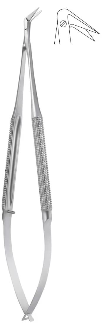 MİKRO MAKAS 23cm 125DERECE YUVARLAK SAP