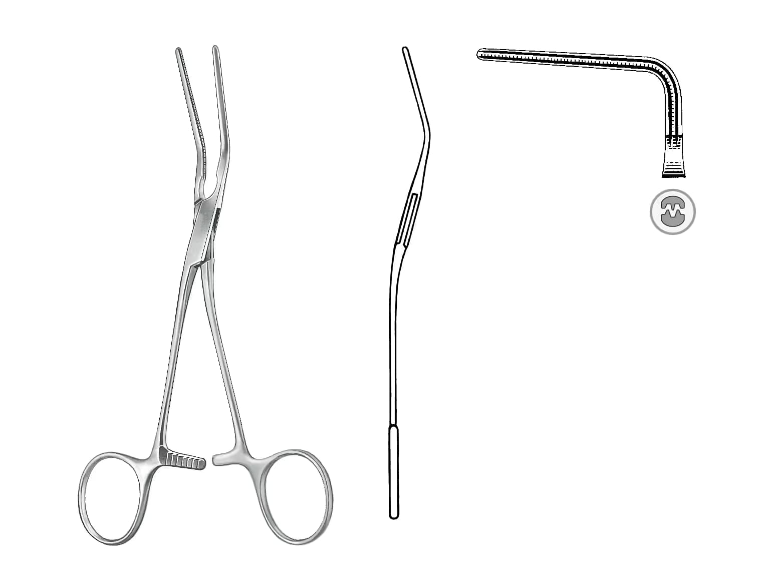 ATRAVMATIK VASKULER KLEMP COOLEY 14,5CM 90 DERECE 30MM