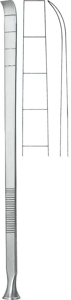 EPKER OSTEOTOM 18cm 6x1,2mm EĞRİ
