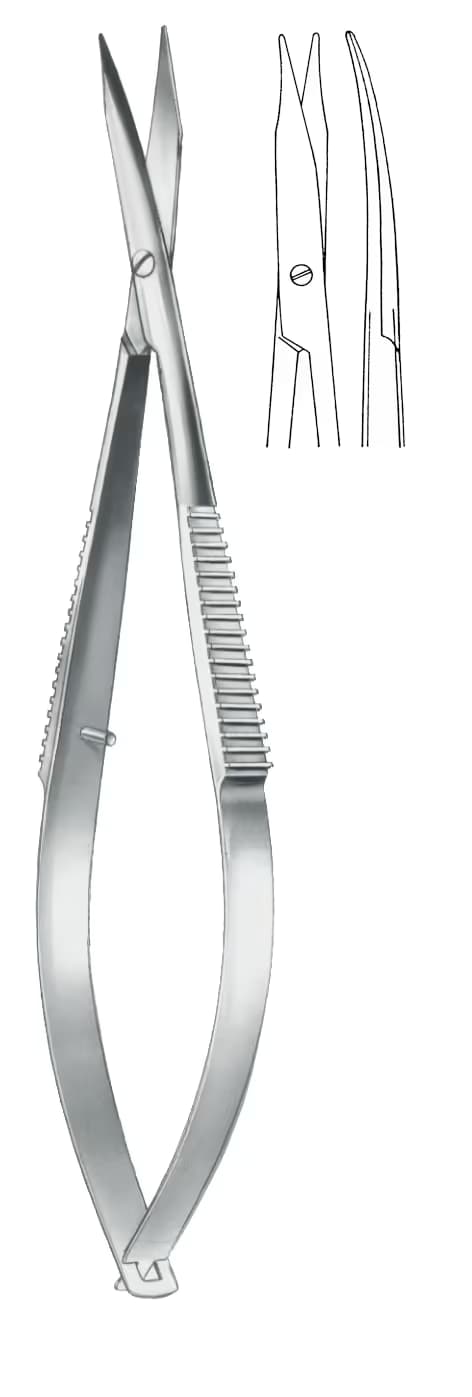 kornea makası wescott 11cm künt eğri