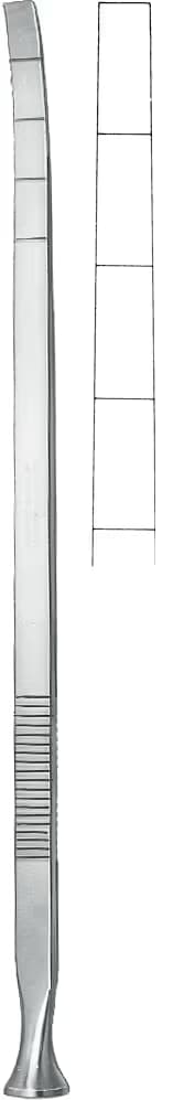 EPKER OSTEOTOM 18cm 4x1,2mm EĞRİ