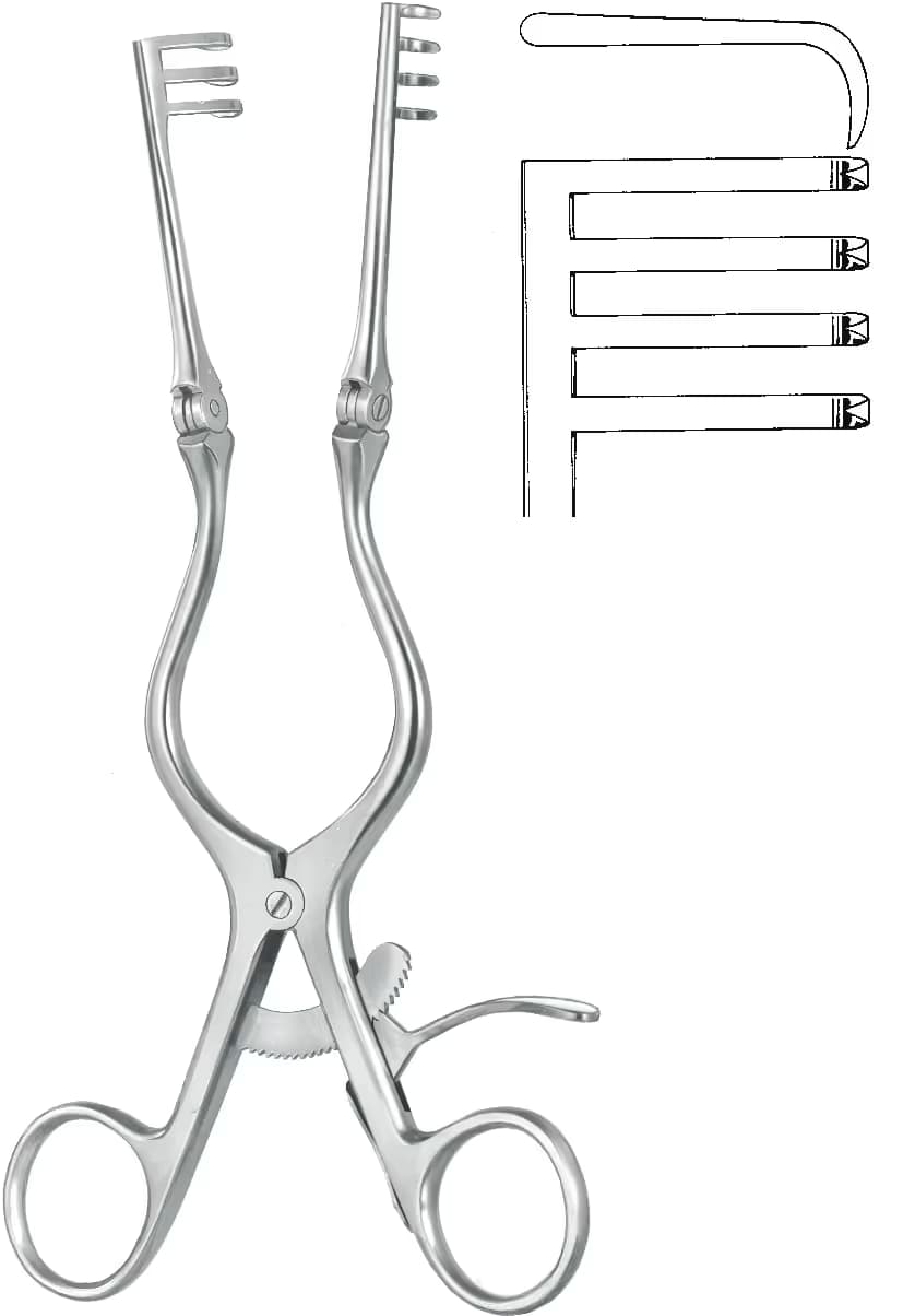 OTOMATIK EKARTOR ADSON 3X4 YARI SIVRI 24,5CM