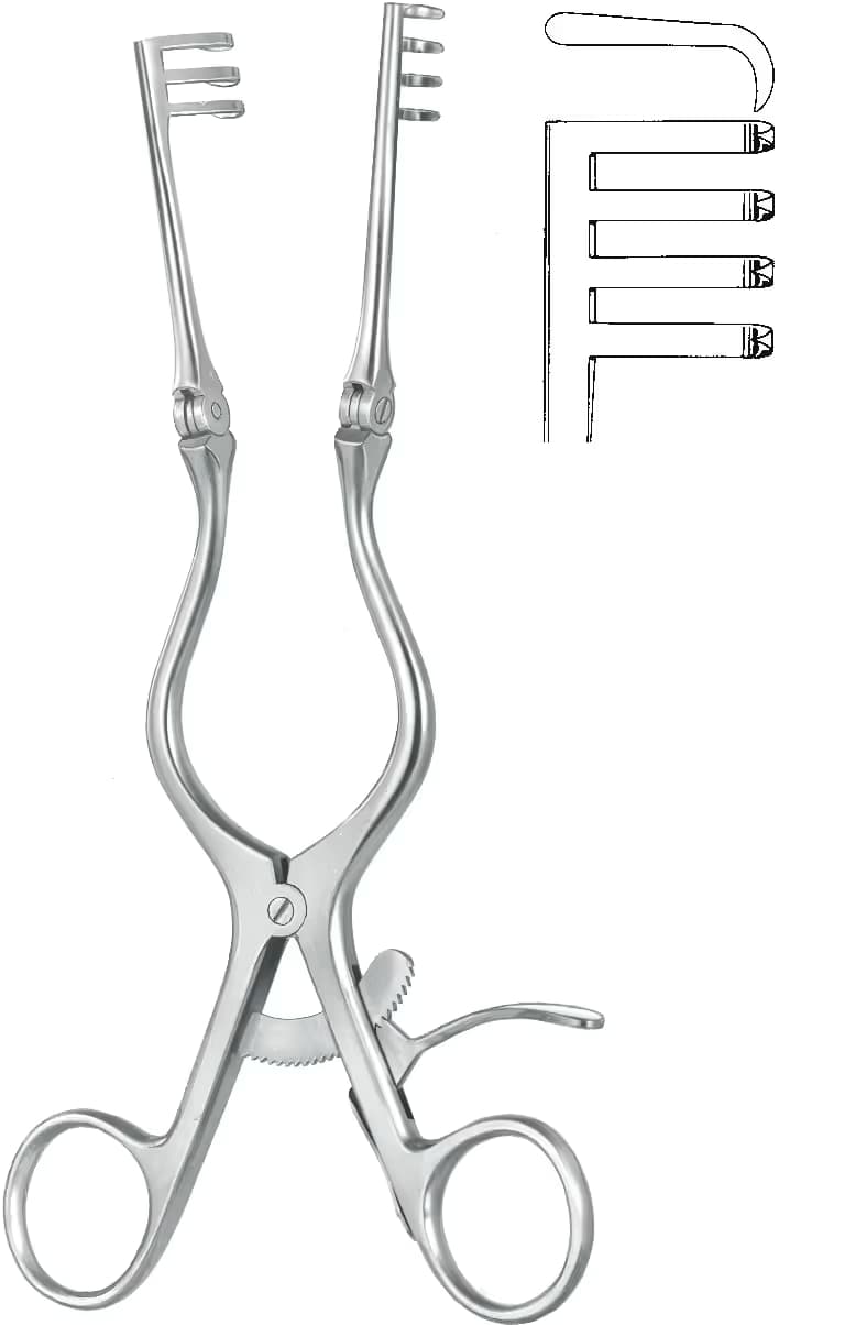 OTOMATIK EKARTOR ADSON 3X4 YARI SIVRI 16,5CM