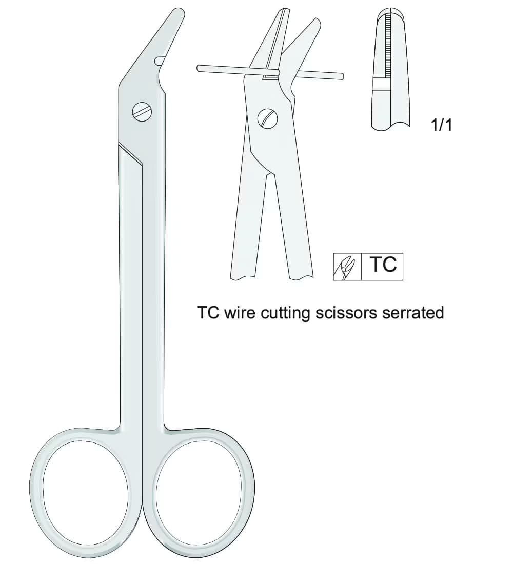 Tc Evrensel Tel Kesme Makası 120Mm