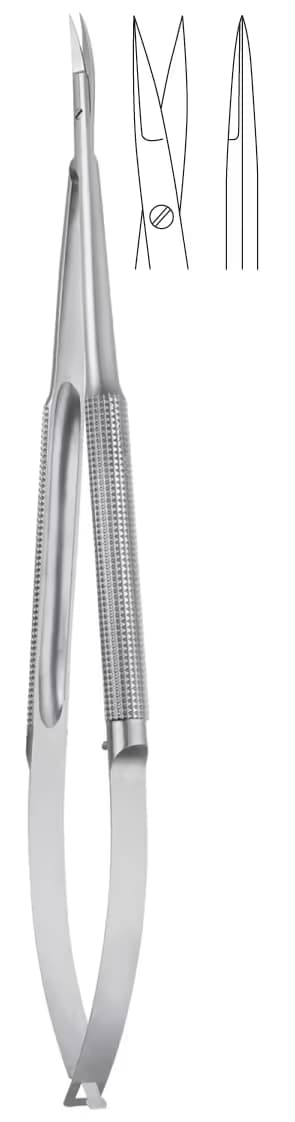 MİKRO MAKAS YUVARLAK SAP 21cm DÜZ