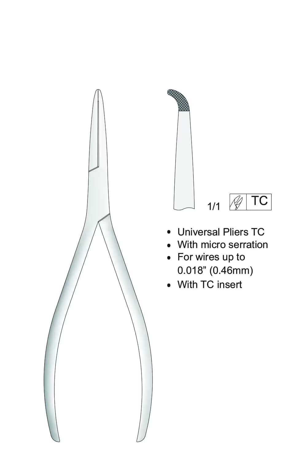 Tc Evrensel Weingart Pensesi 145Mm, (0,46Mm)
